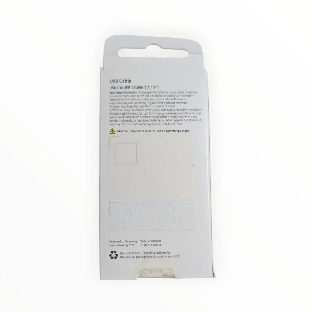 Aa2-O Samsung USB-C to USB-C Cable 1.8m/5.9ft 5A‎ Type C - Black